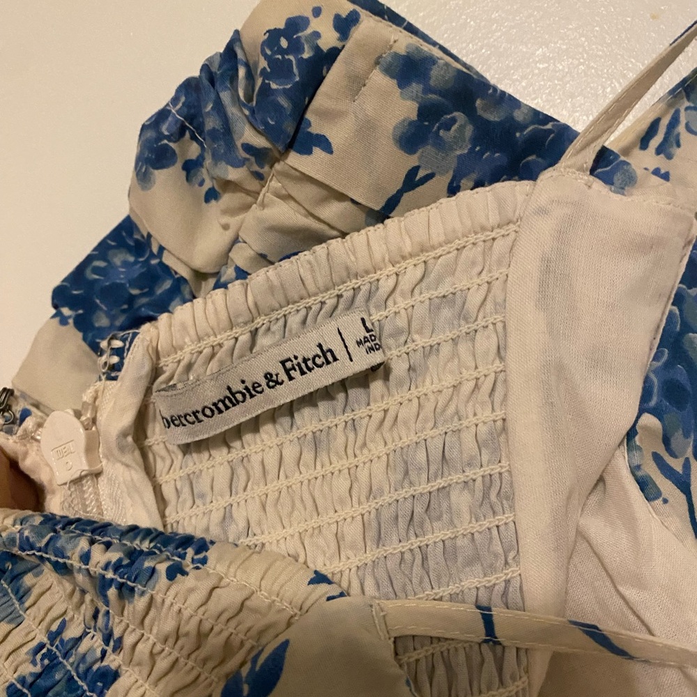 A&F Emerson Poplin Wide Strap Midi Dress - Picture 7 of 8